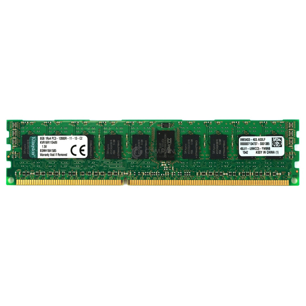 KVR16R11S4-8I KINGSTON MEMORY 8GB 1RX4 PC3 12800R DDR3 KVR16R11S4-8I KVR16R11S4/8I KVR16R11S4/8I
